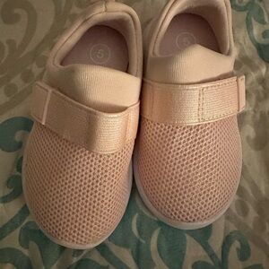 Kids Pink Velcro Sneakers